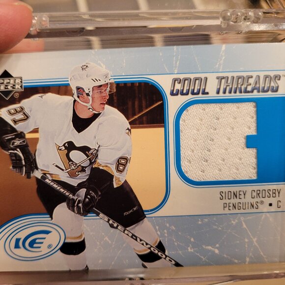 2005-06 Sidney Crosby UD Ice Cool Threads Jersey Rookie RC Pittsburgh Penguins - Picture 1 of 1